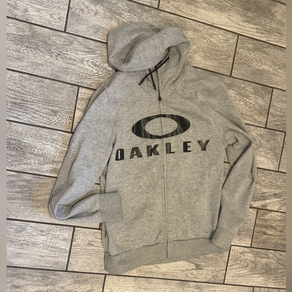 Oakley hoodies zip up sweatshirt bundle in Black, Gray, Olive Green - Picture 3 of 4